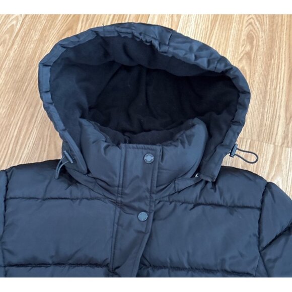 Tommy Hilfiger Coat Womens XL Puffer Black Winter Removable Hood NWOT - Picture 4 of 13